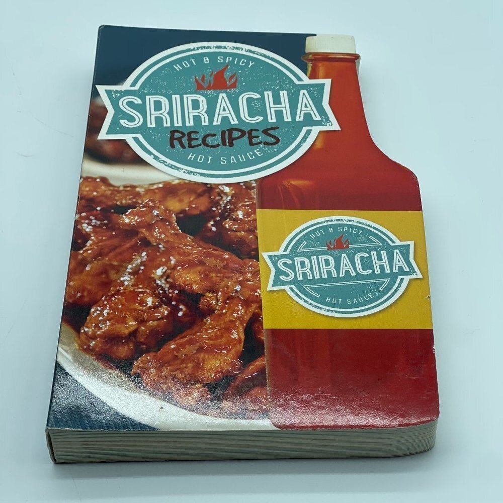 Sriracha Recipe Book Hardback Cutout Hot Sauce